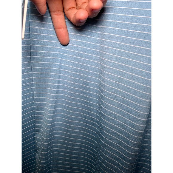 FootJoy FJ Prodry Stretch Shirt Men XL Stripe  Polo Reef‎ Blue & white - Picture 4 of 15